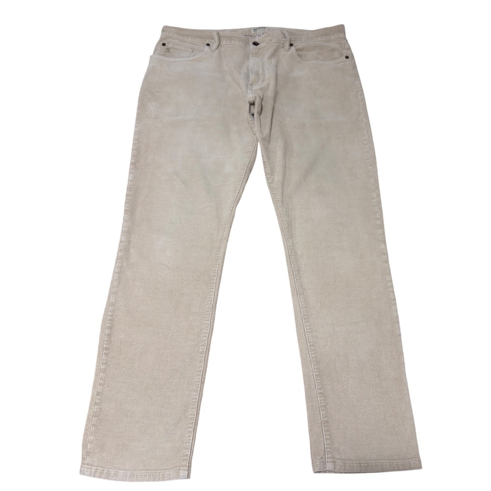 Todd Snyder Mens Corduroy Pants 36x32 Sand Beige Straight Leg‎ Fine Wale SKU89